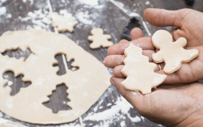 Weihnachtsbasteln und Kekse backen